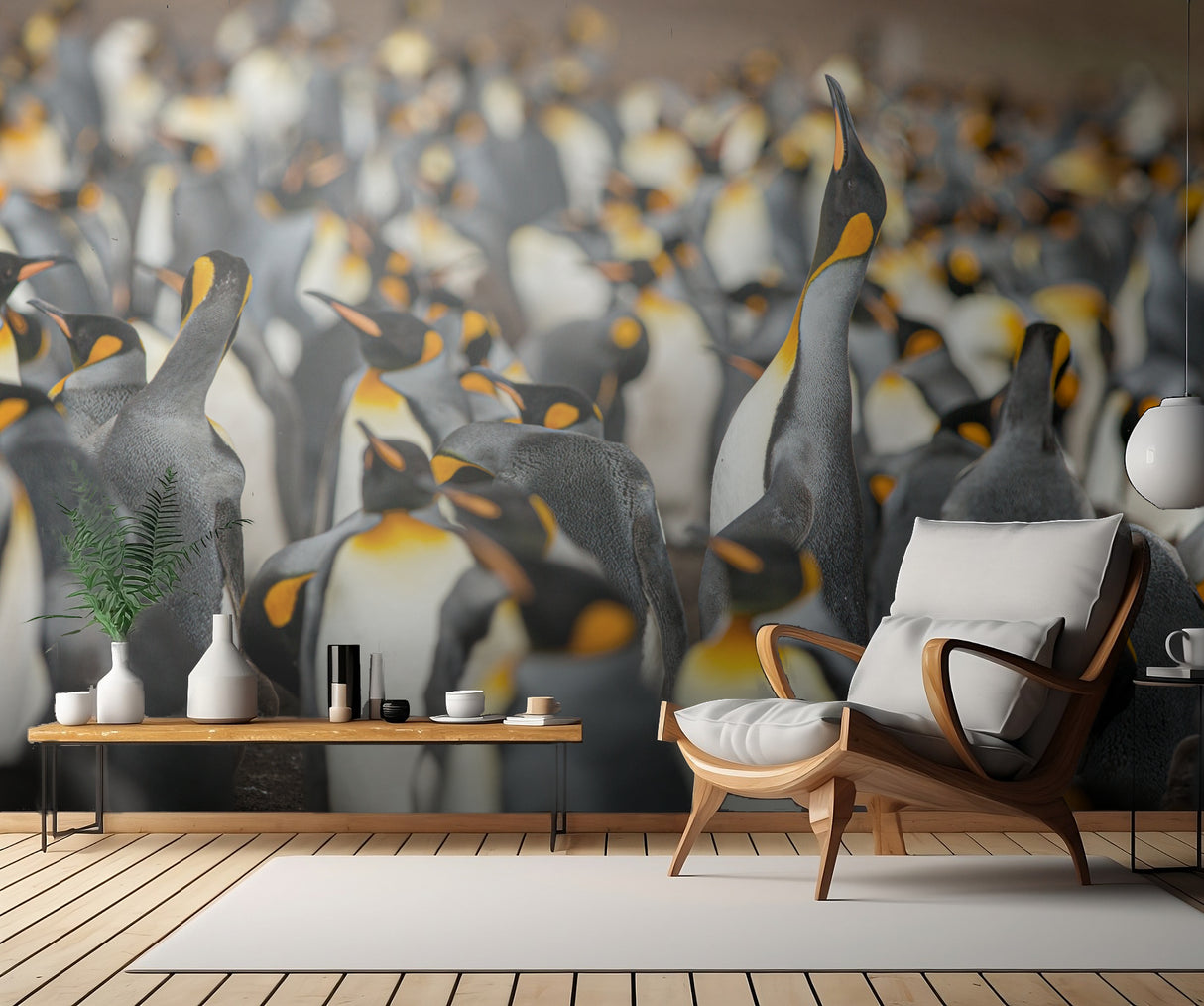 King penguin colony Poster och Canvastavla
