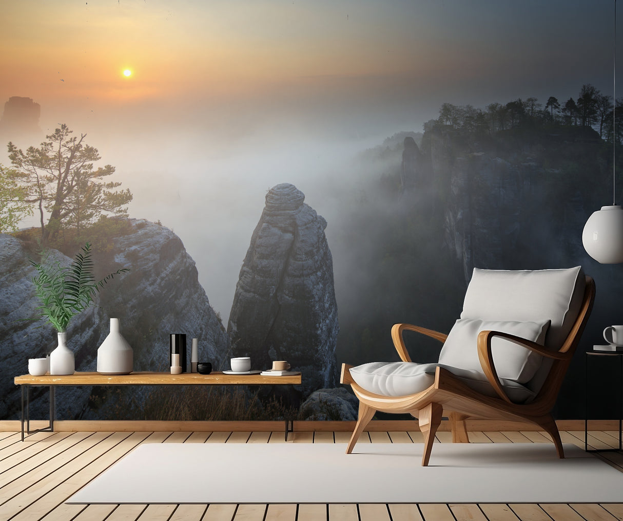 Morning mist Poster och Canvastavla