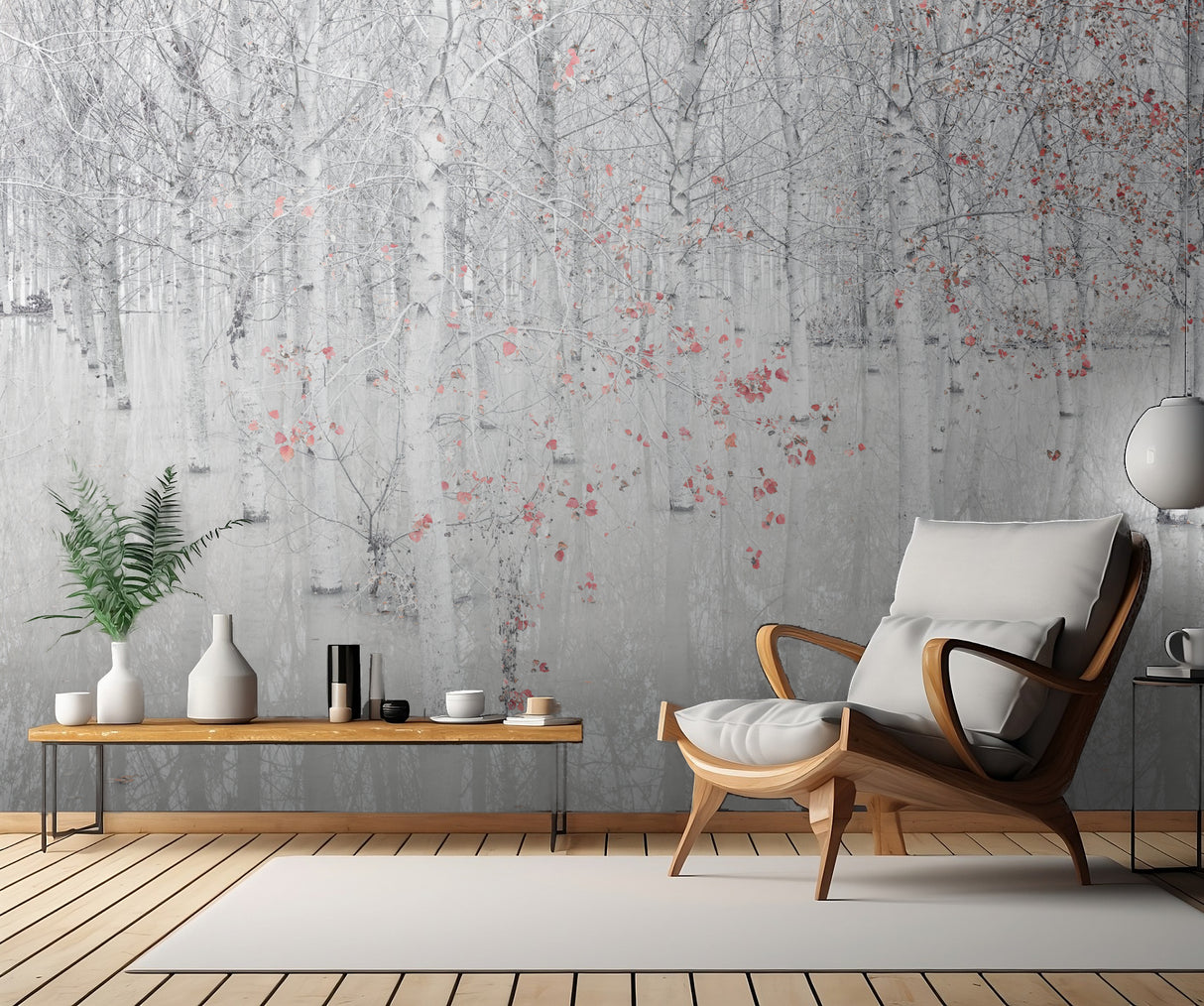 Red & white Poster och Canvastavla