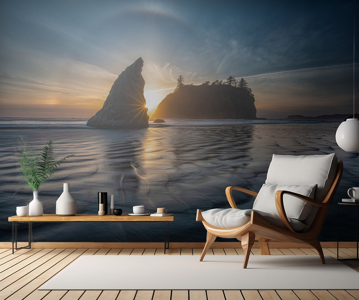 Sunset at Ruby Beach Poster och Canvastavla