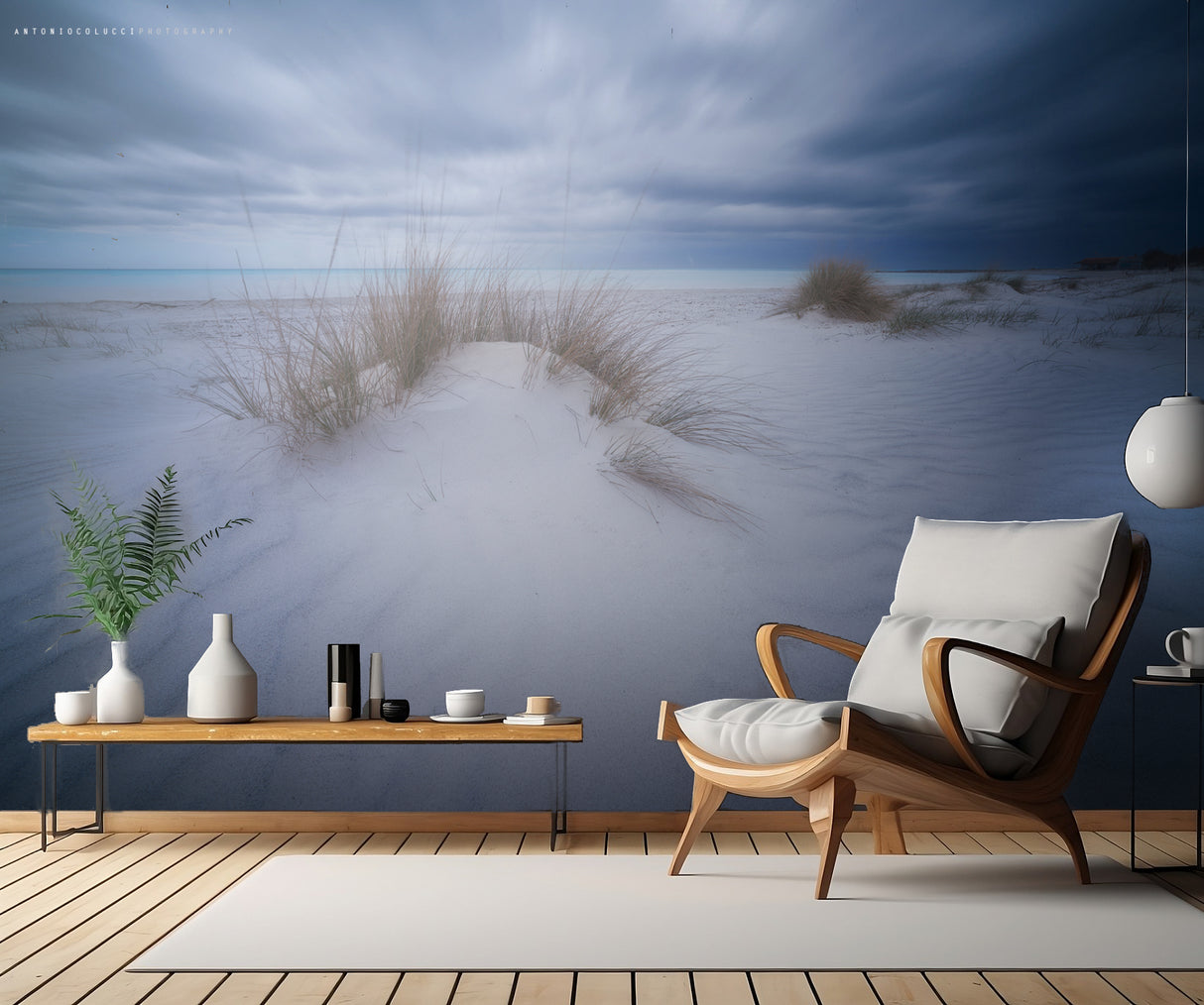 Beach White Poster och Canvastavla
