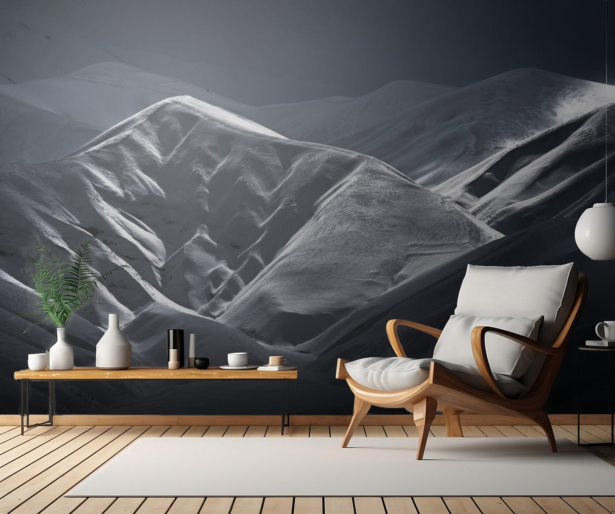 Alborz Mountains in Panoramic View Poster och Canvastavla