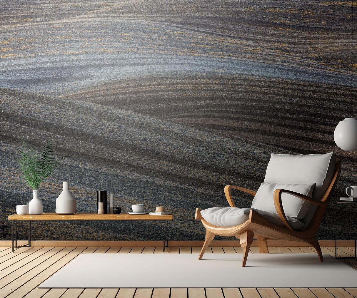 Lines in landscape Poster och Canvastavla