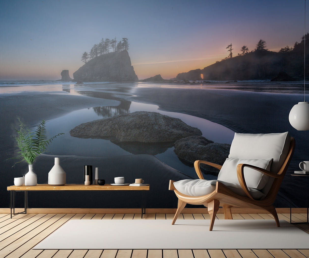 twilight at second beach Poster och Canvastavla