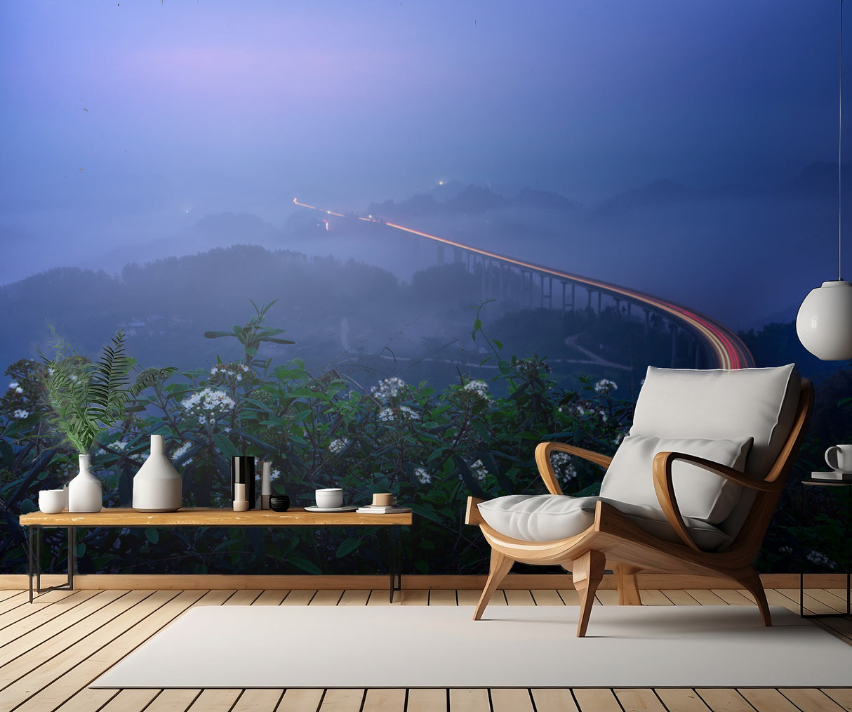Bridge in Blue Hour Poster och Canvastavla