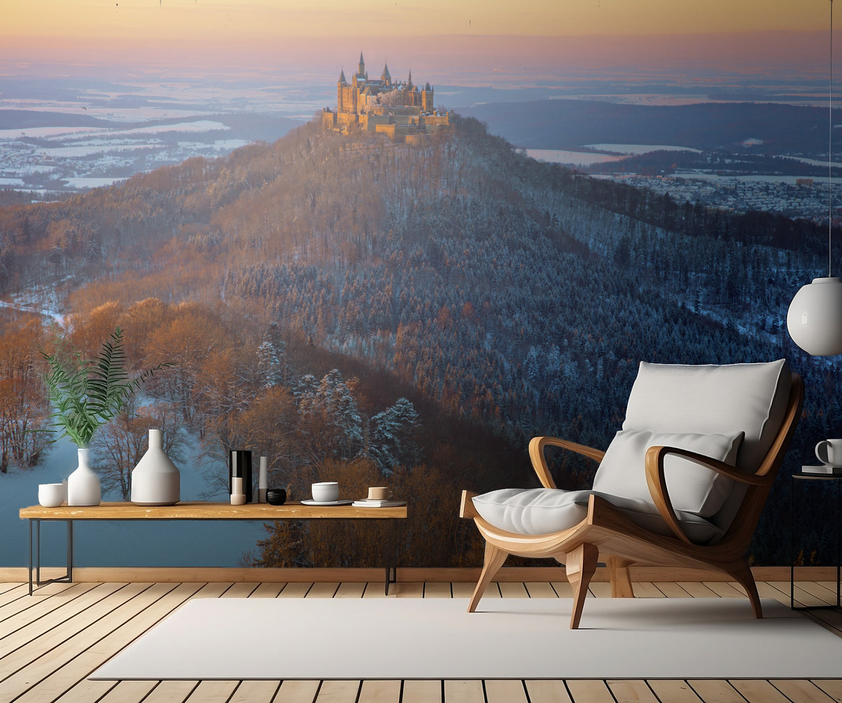 Hohenzollern in Winter mood Poster och Canvastavla
