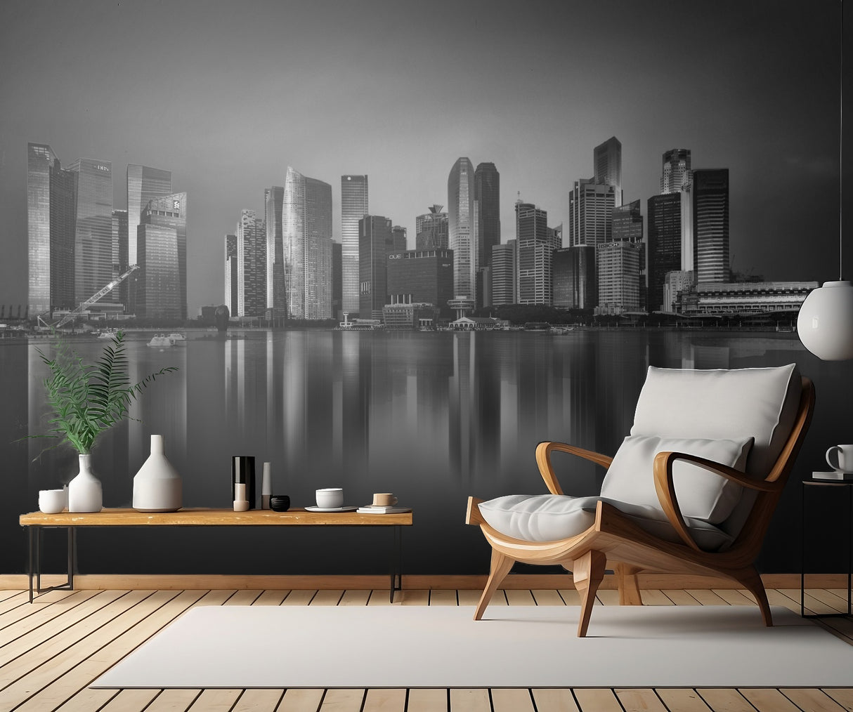 Marina skyline Poster och Canvastavla