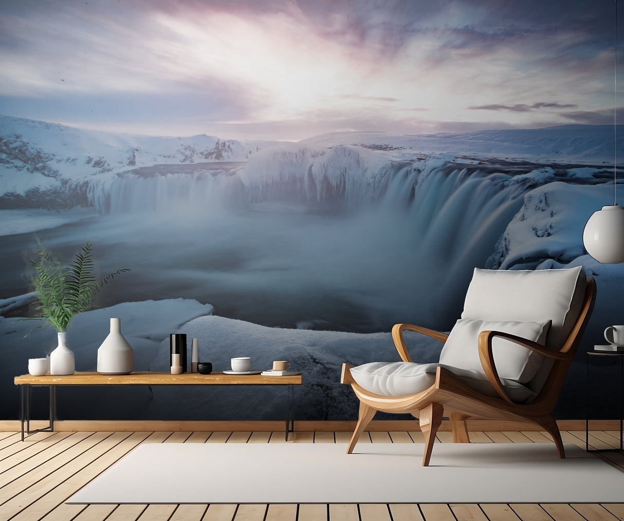 Morning Godafoss Poster och Canvastavla