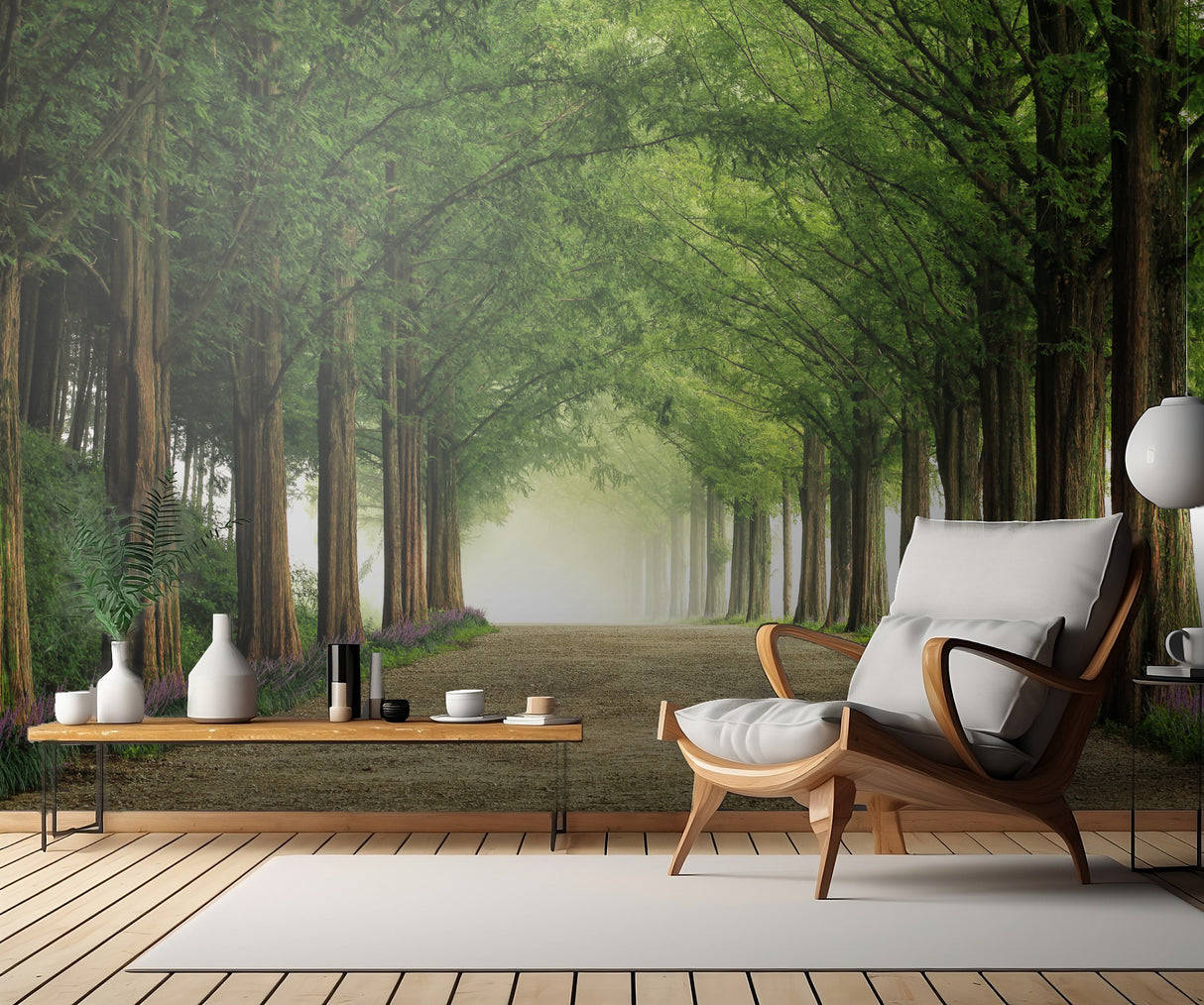 Metasequoia Road Poster och Canvastavla