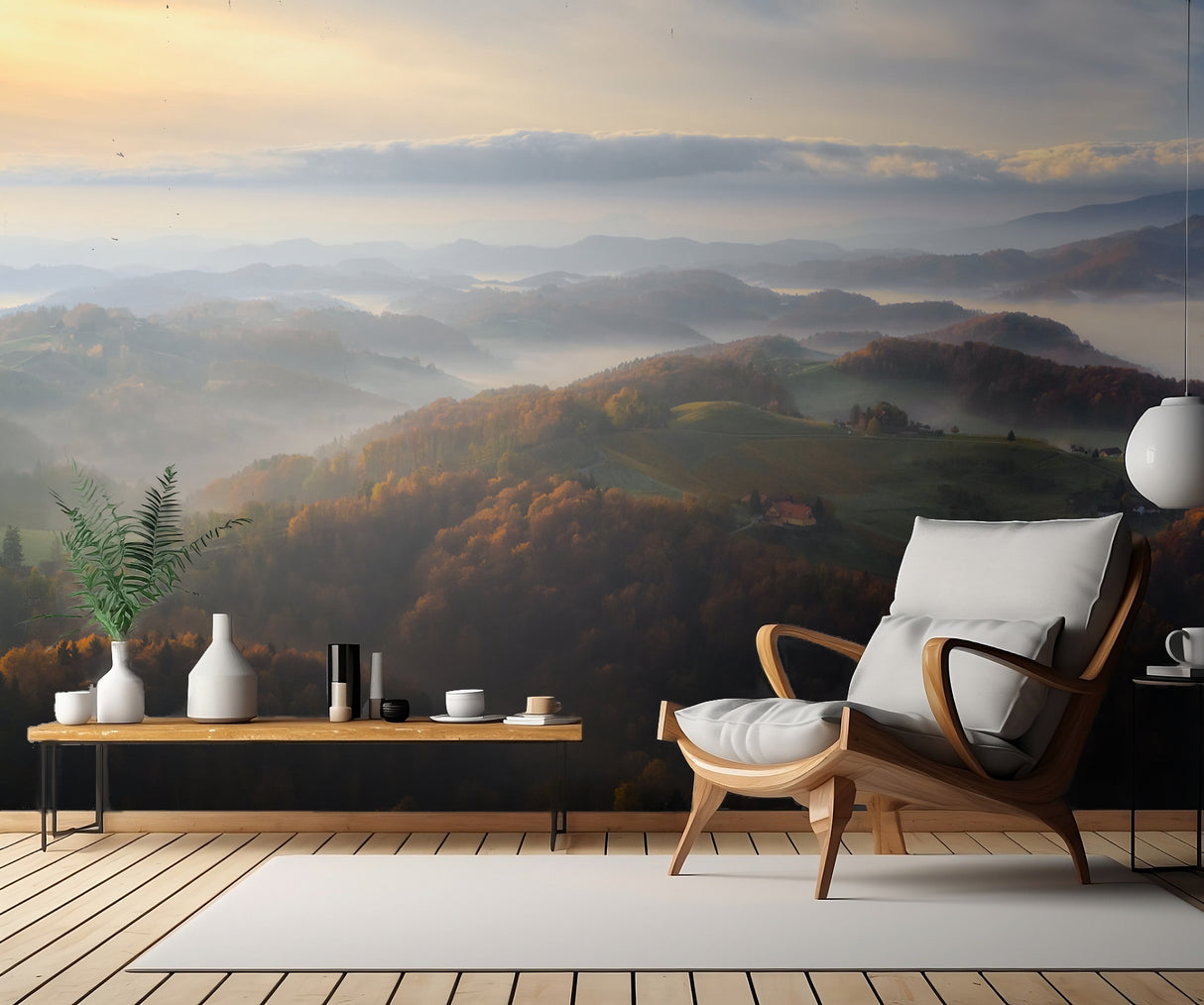 Autumn morning Poster och Canvastavla