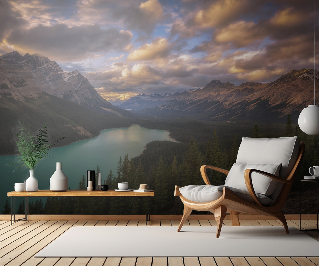 Peyto Lake at Dusk Poster och Canvastavla