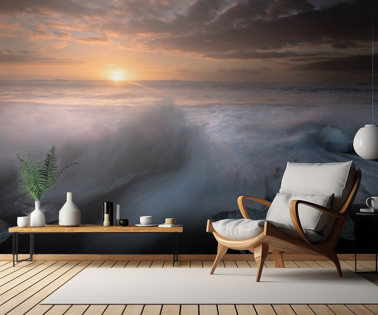 Dawn at Jokulsarlon Poster och Canvastavla