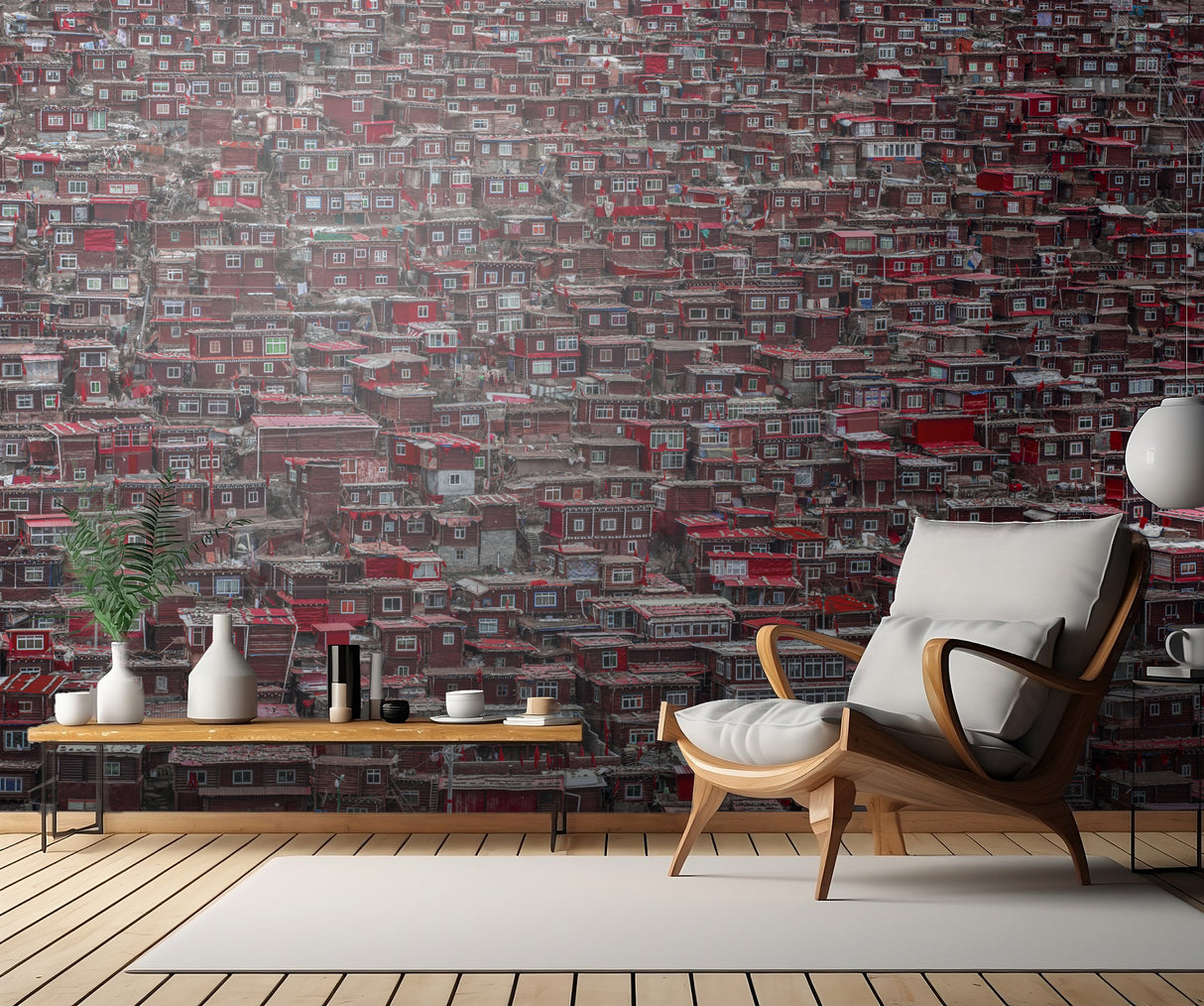 Red houses Poster och Canvastavla