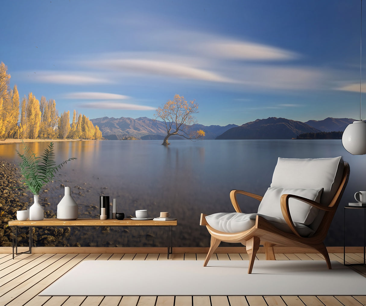 Autumn in Lake Wanaka Poster och Canvastavla
