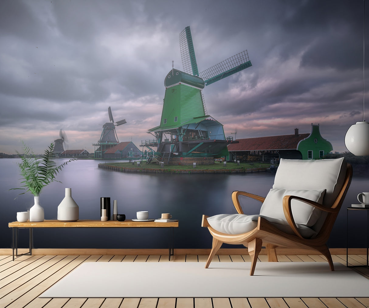 The Green Windmill Poster och Canvastavla