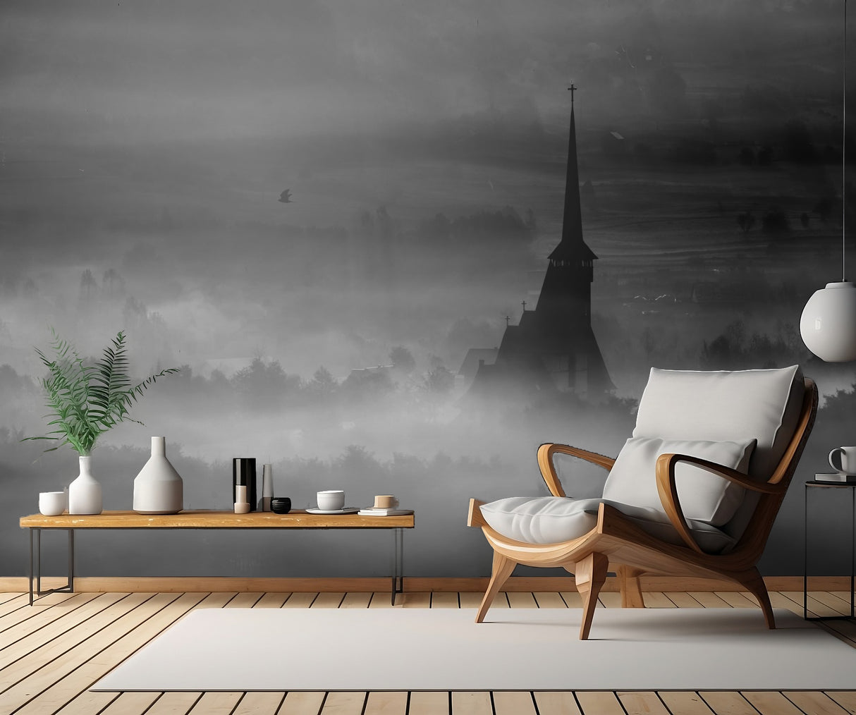 Misty Silhouettes Poster och Canvastavla