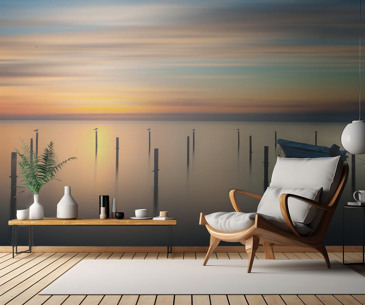 Sleep time during sunset ......... Poster och Canvastavla