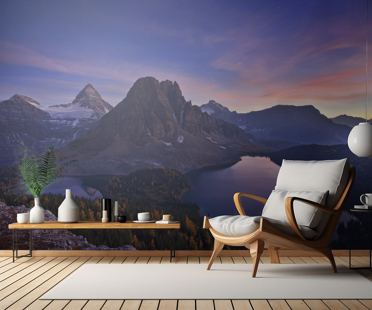 Twilight at Mount Assiniboine Poster och Canvastavla