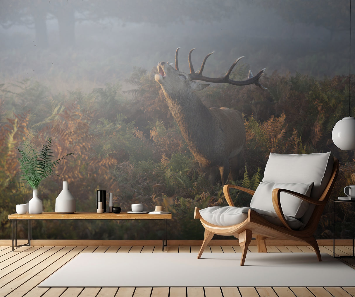 Bellowing Stag Deer Poster och Canvastavla
