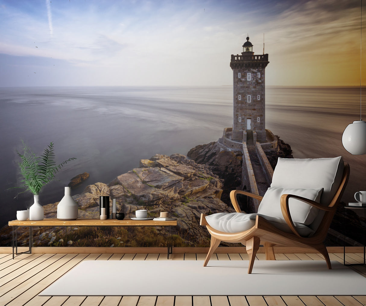 Phare de Kermorvan II Poster och Canvastavla