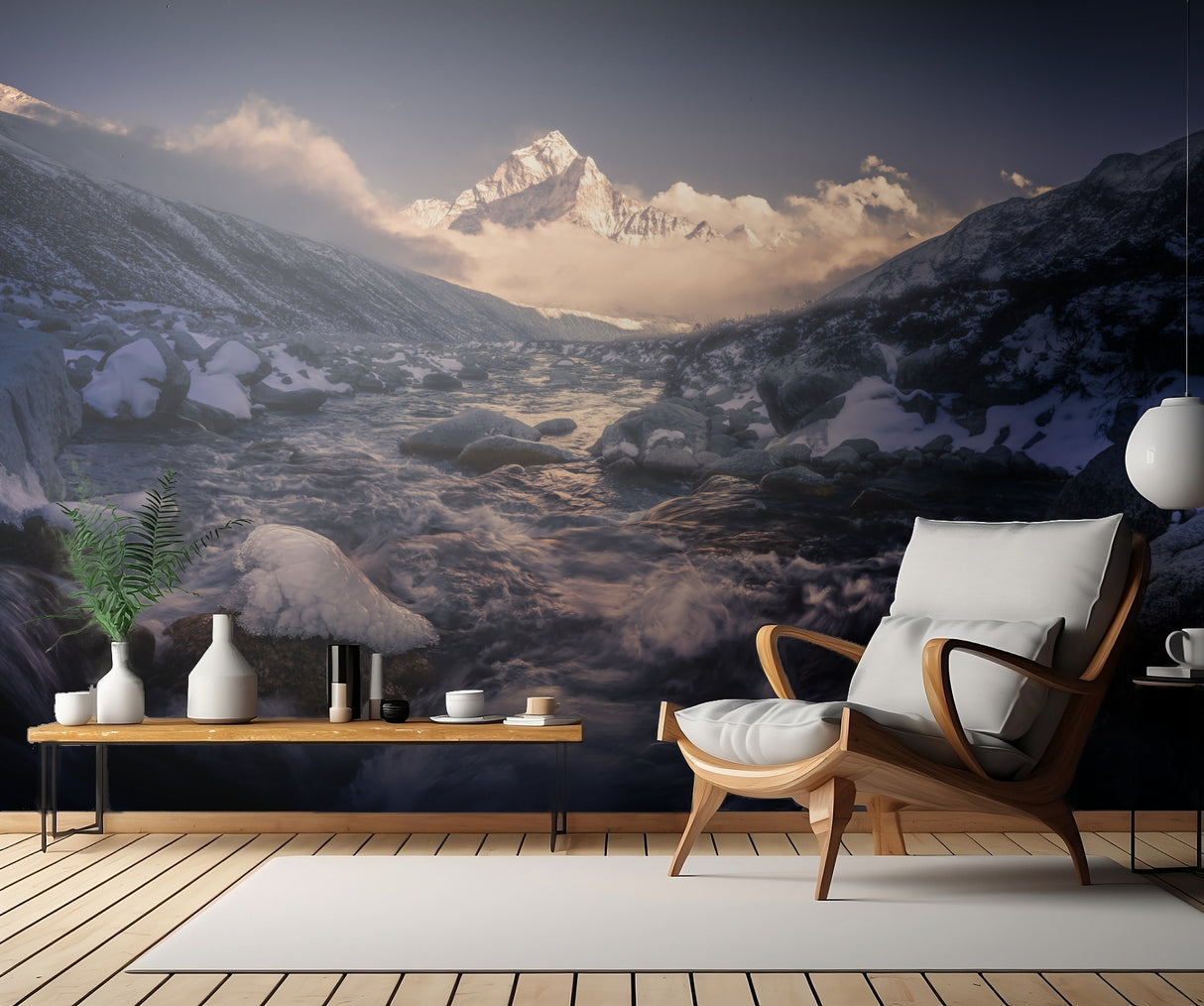 Ama Dablam 《巅峰暮色》 Poster och Canvastavla