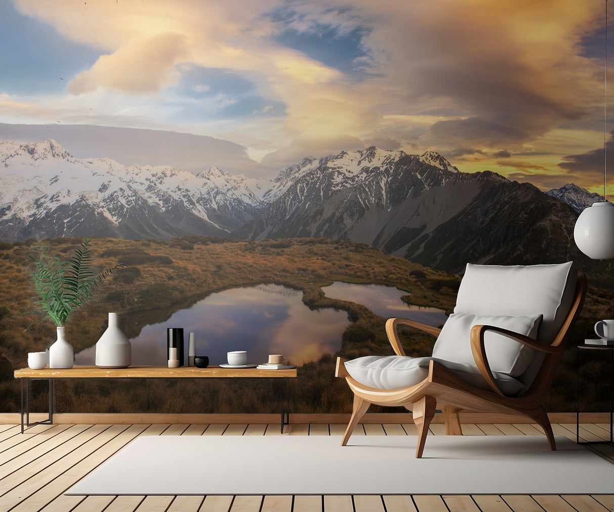 Mountain Light Poster och Canvastavla