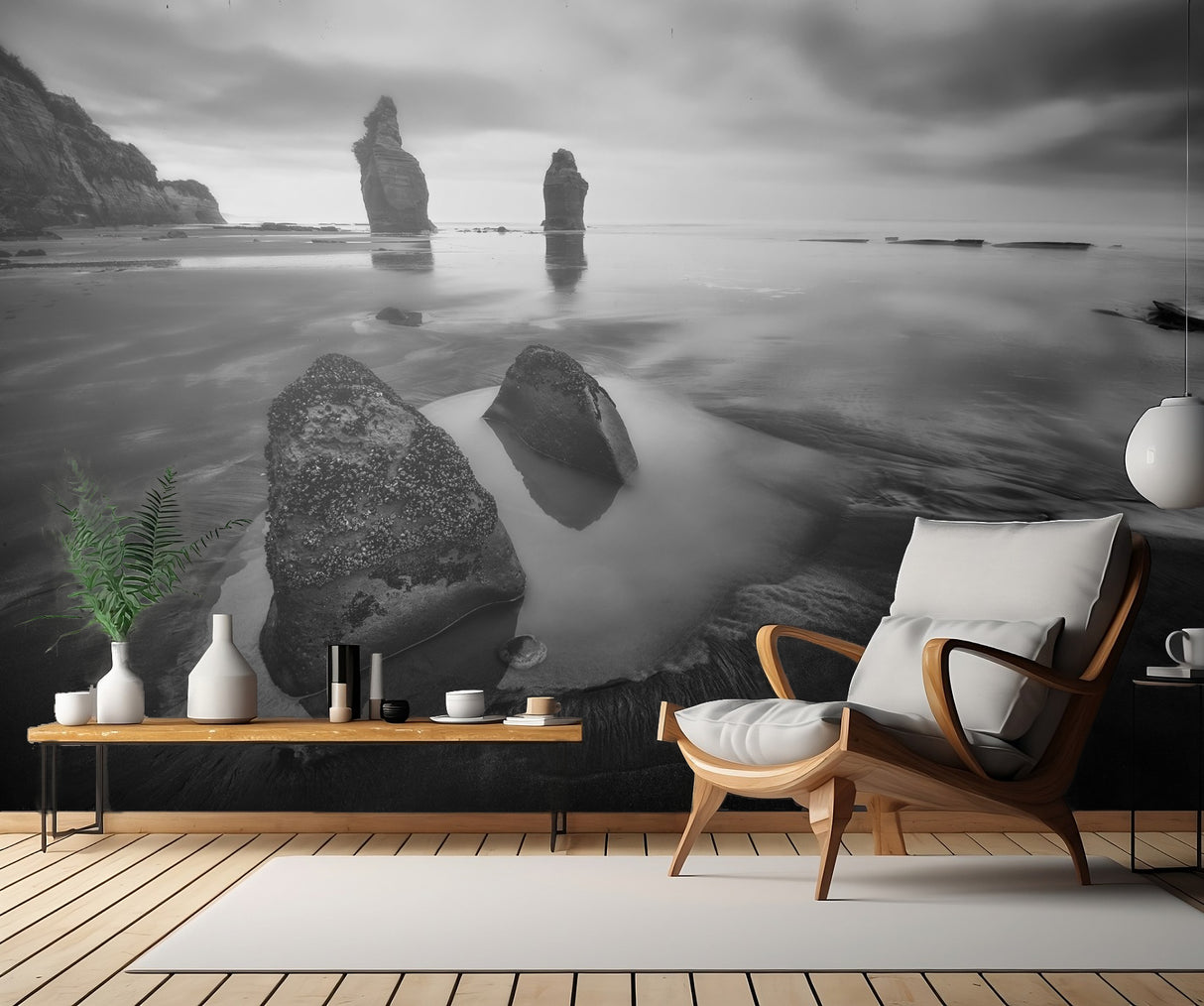 Three Sisters Beach Poster och Canvastavla