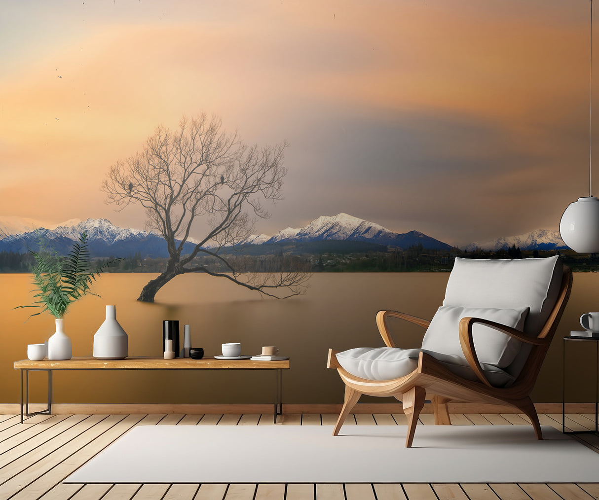Morning glow of the Lake Wanaka Poster och Canvastavla