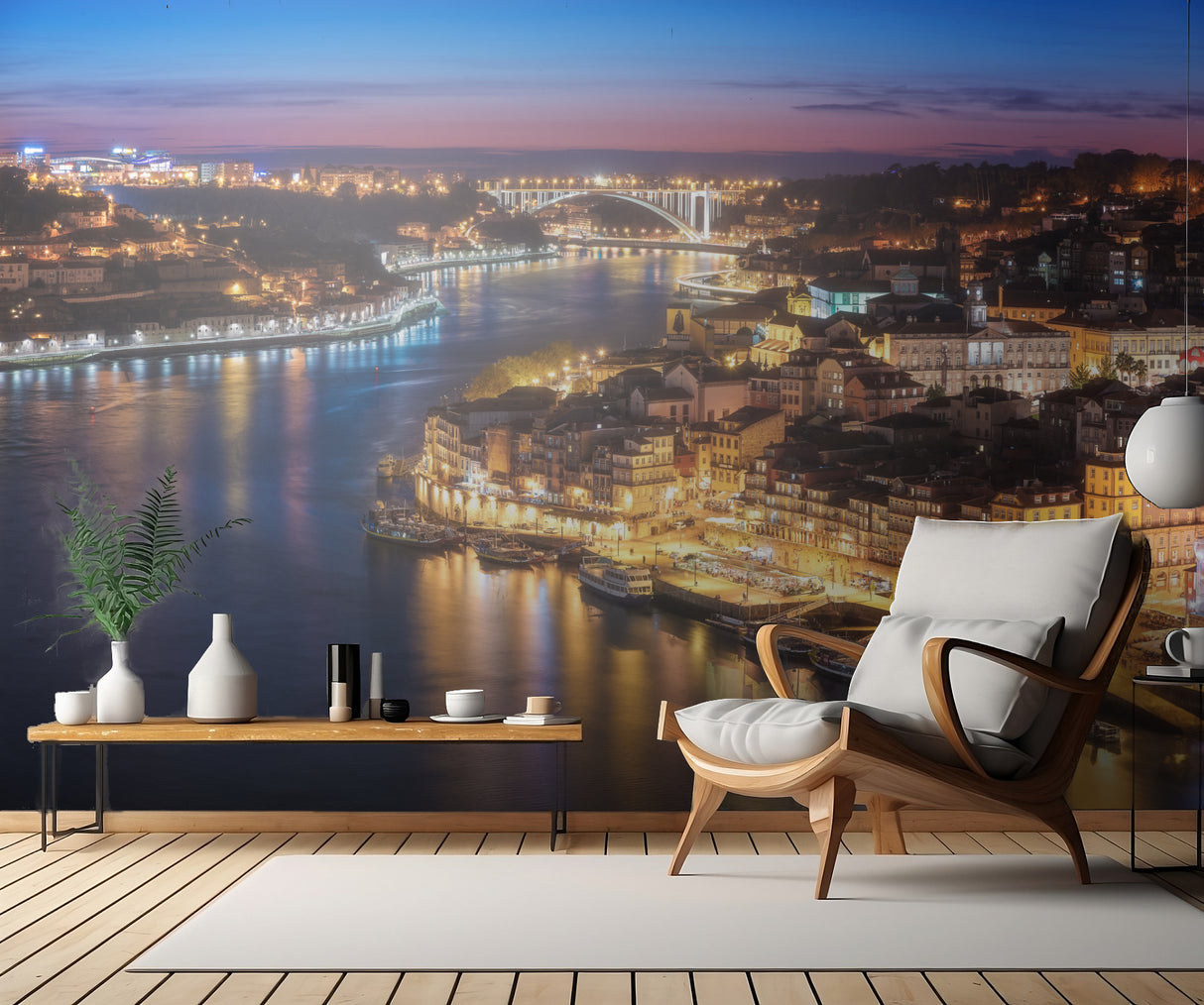 Portugal - Porto Skyline Poster och Canvastavla
