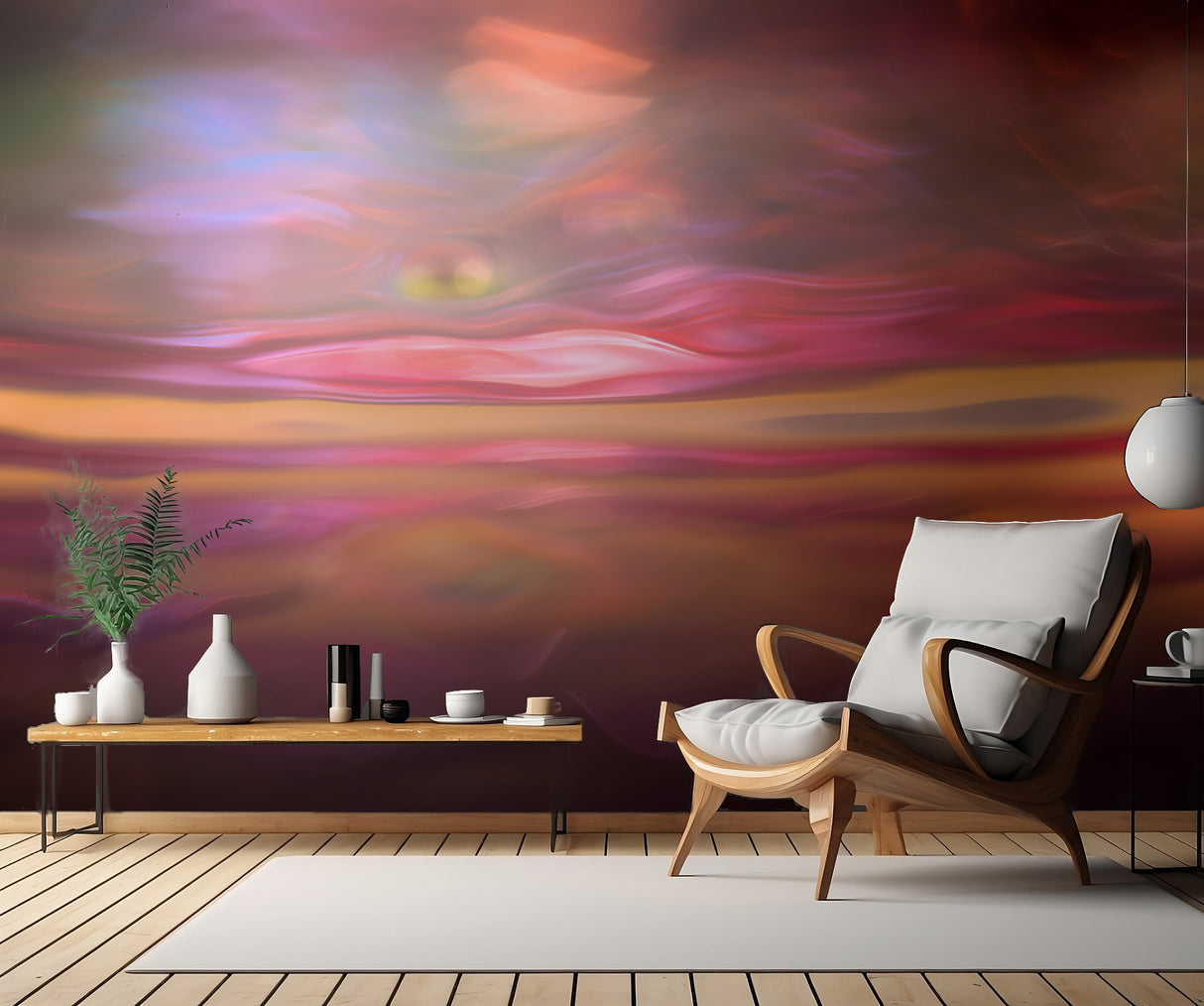 Painted Landscape Poster och Canvastavla