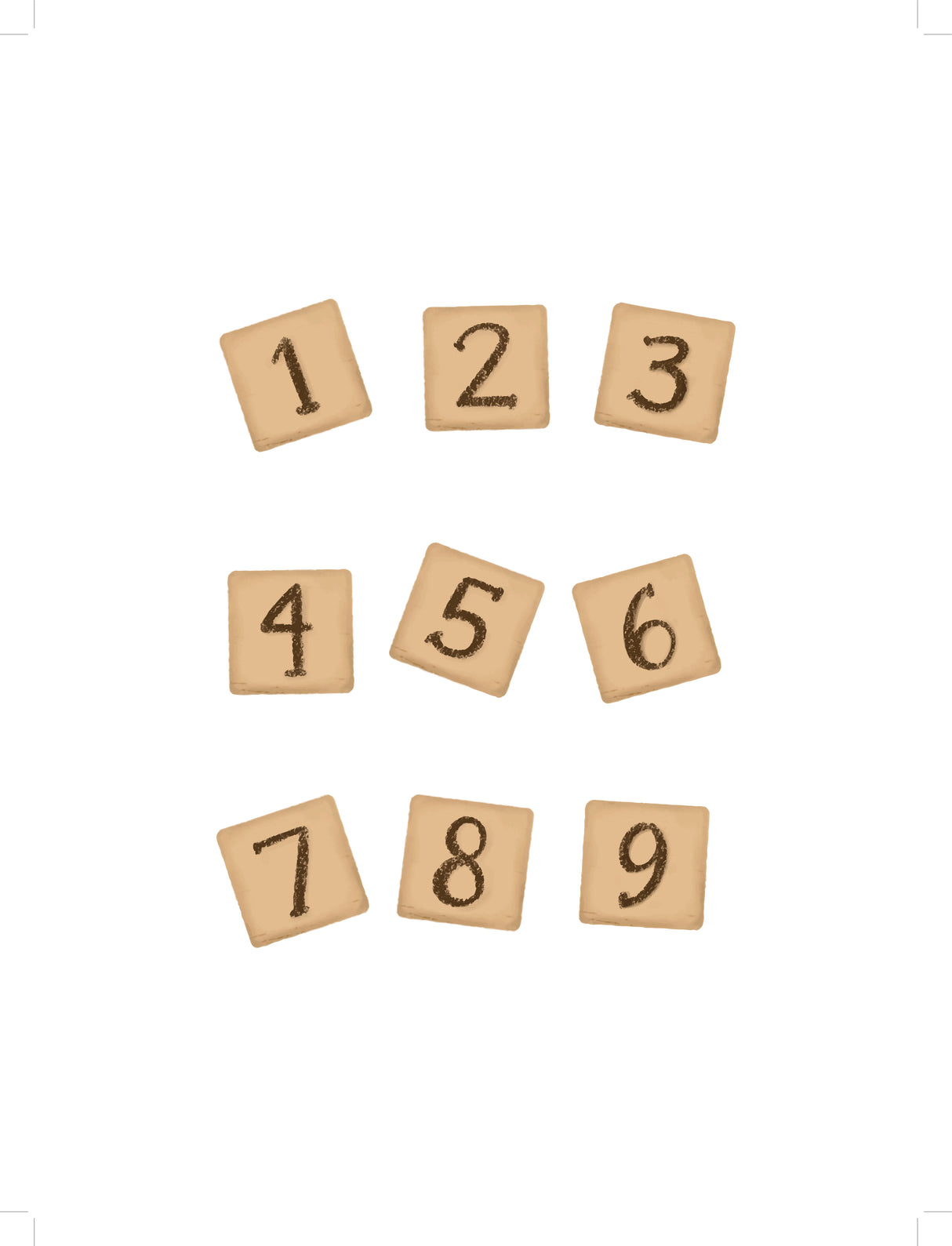 Träklossar barnposter