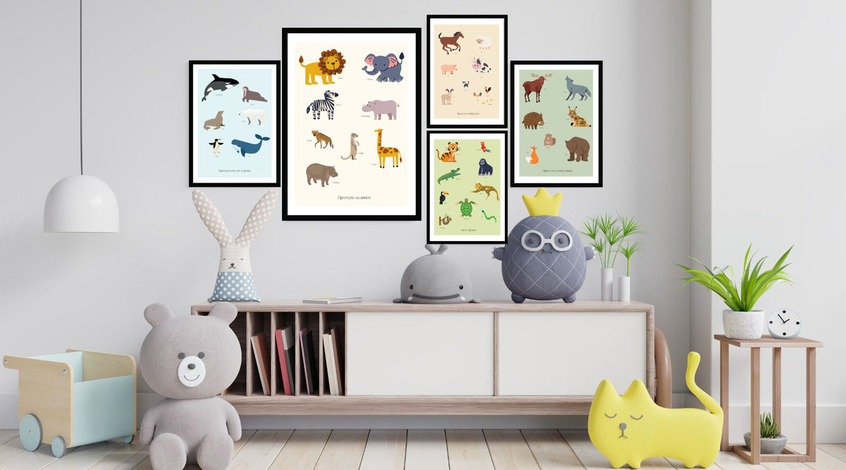Barnposters Tavelvägg för barnposters