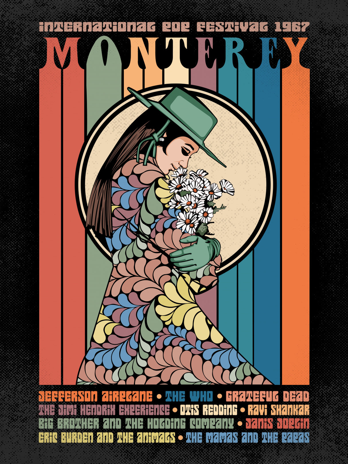 Monterey Pop Festival Poster och Canvastavla