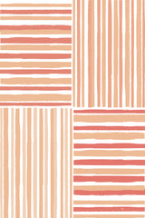 Peach Stripes Poster och Canvastavla