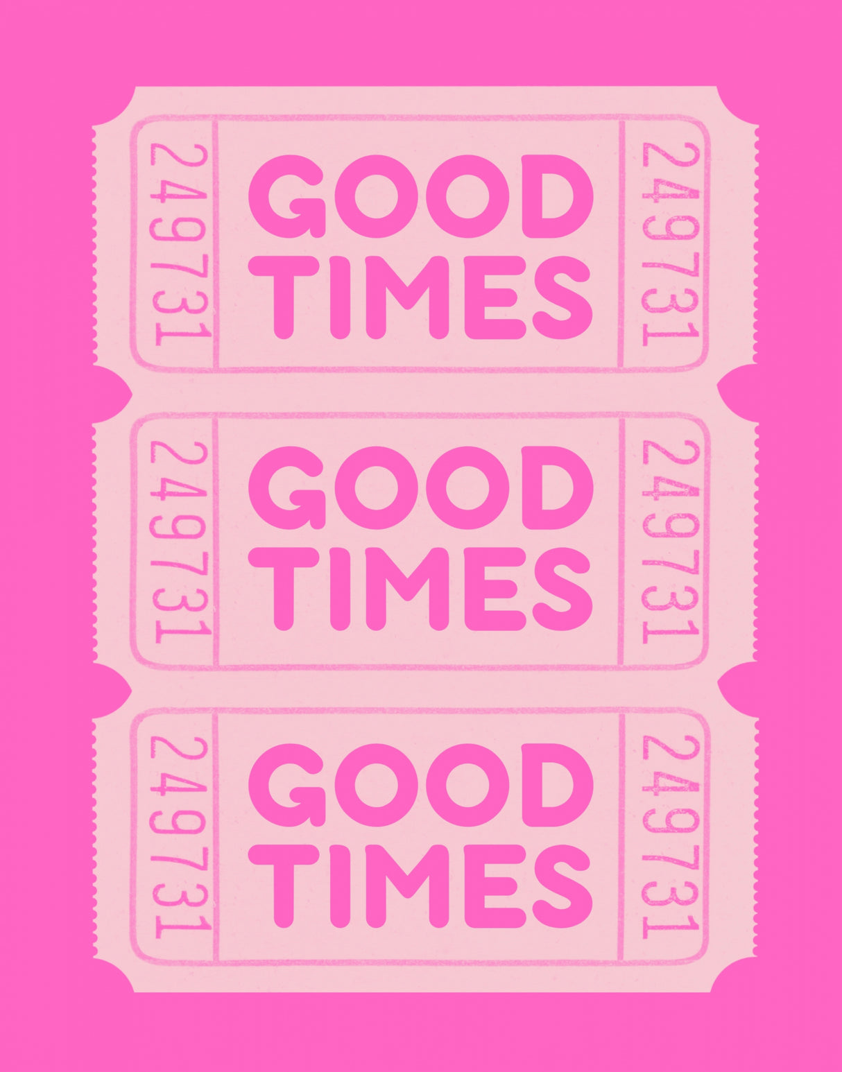 11x14 Pink Good Times Poster och Canvastavla