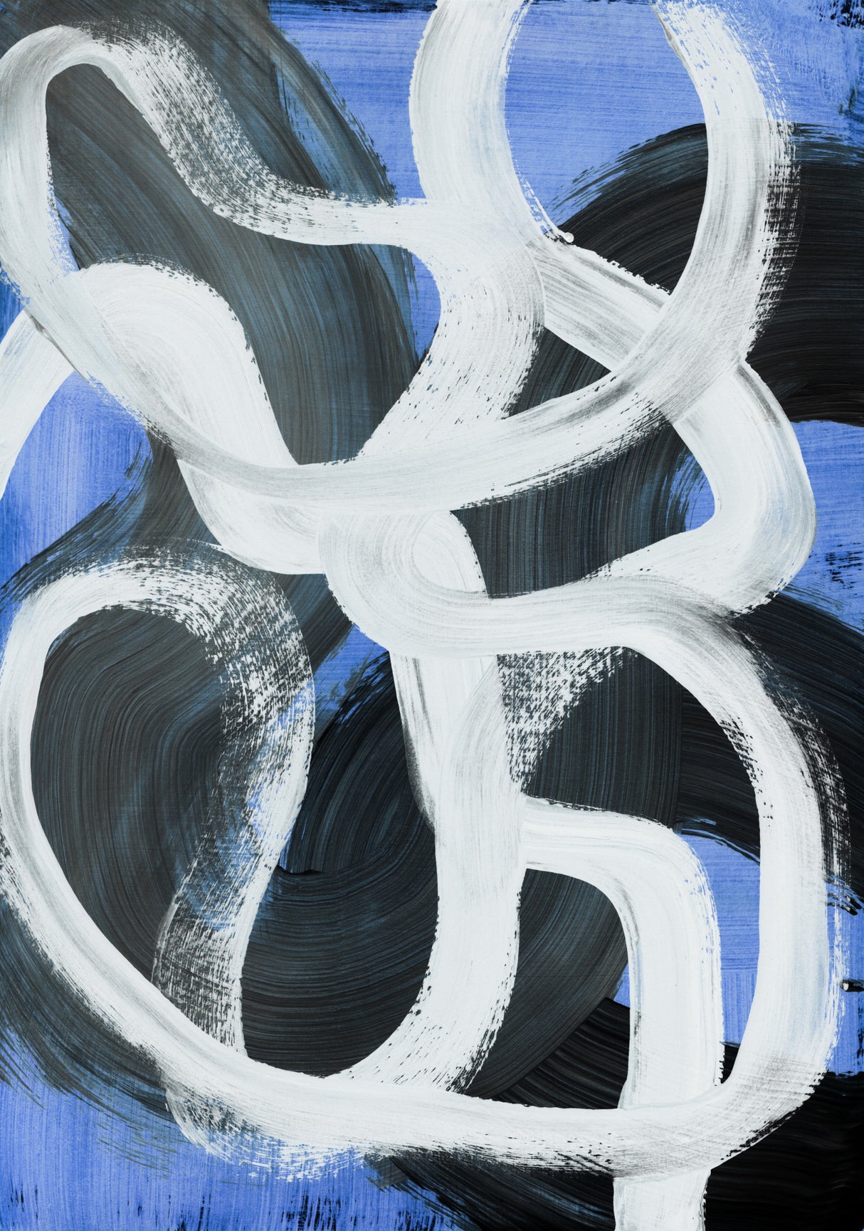 Abstract Brush Strokes 127 Poster och Canvastavla