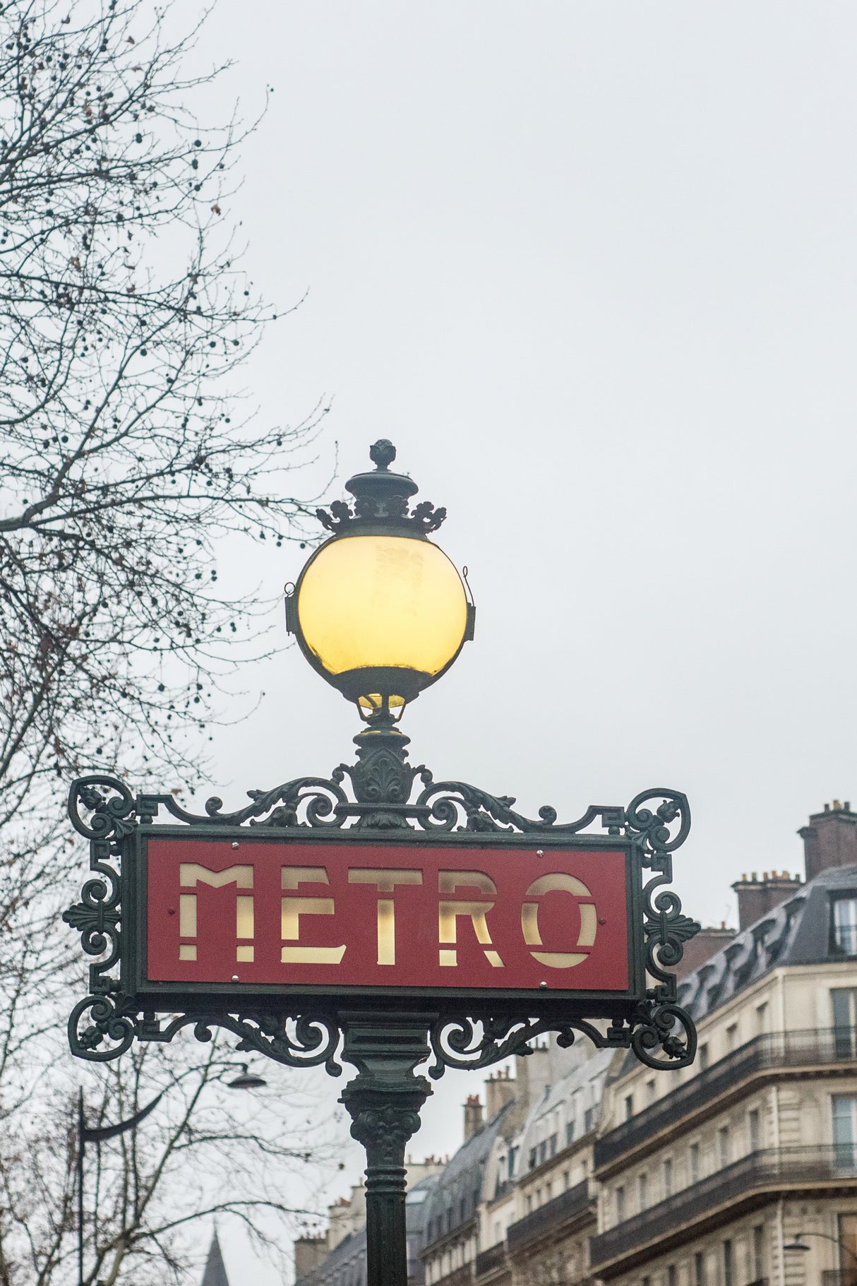 Parismetrosignii Poster och Canvastavla
