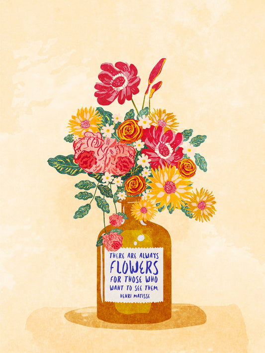 Always flowers Poster och Canvastavla