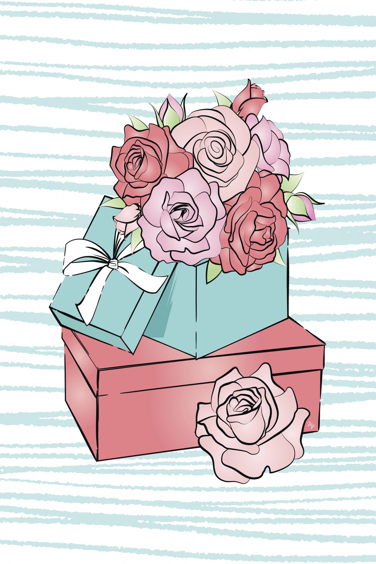 Flower Box Poster och Canvastavla