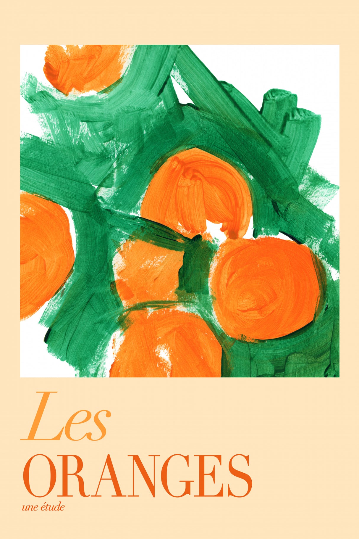 Les Oranges Une Étude 2 Poster och Canvastavla