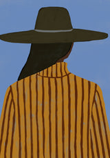 Modern Woman with Hat Poster och Canvastavla
