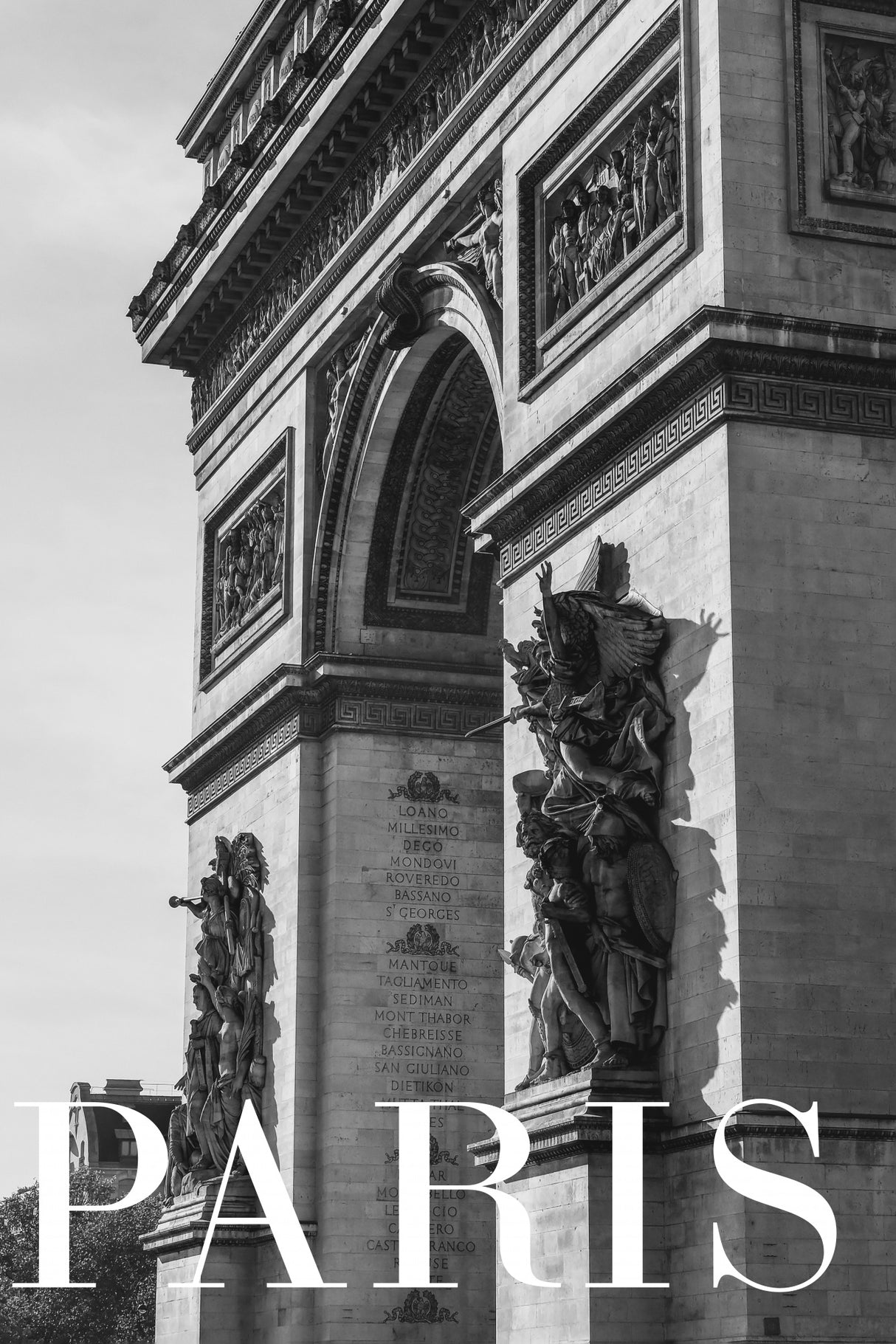 Paris Text 6 Poster och Canvastavla