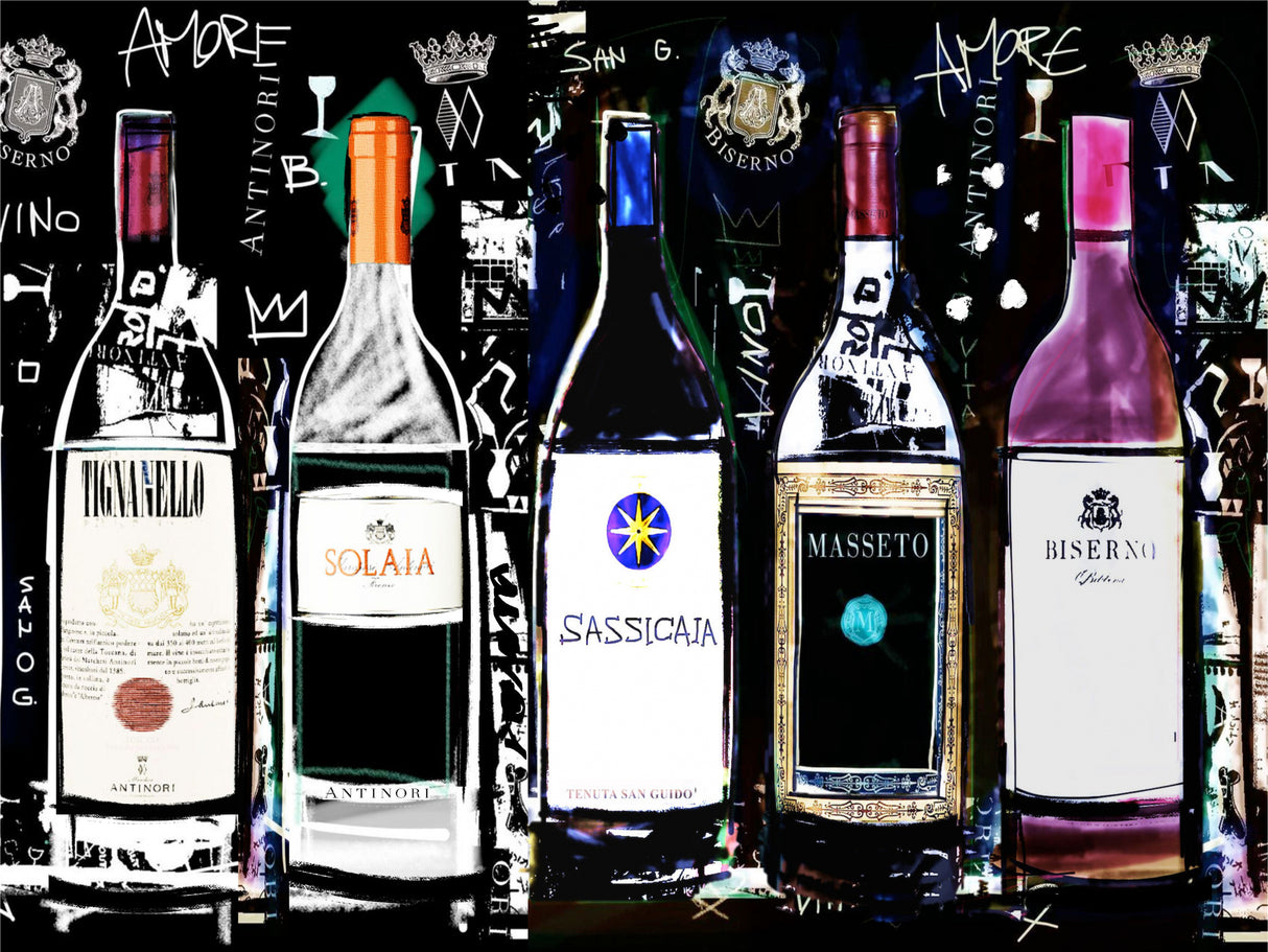 Wine Collection Poster och Canvastavla