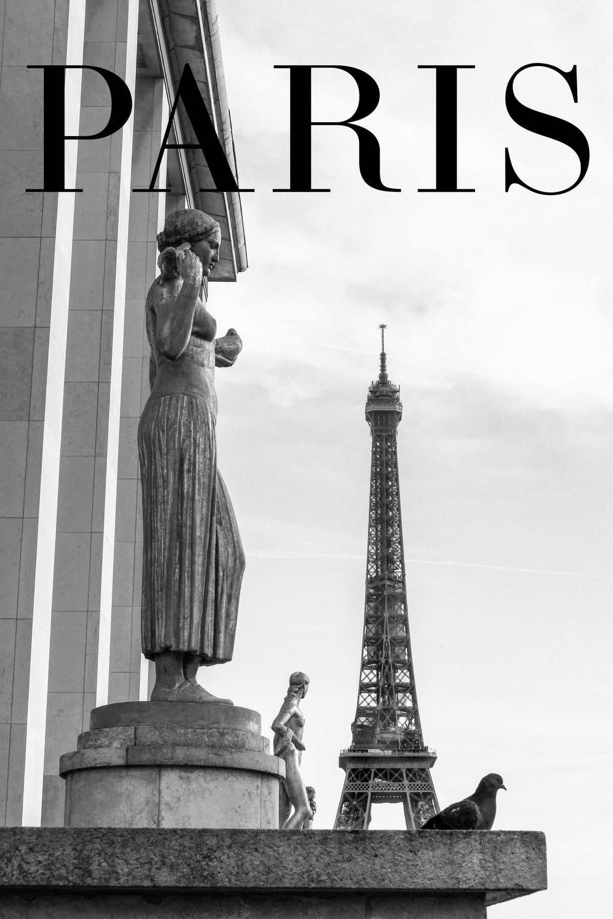 Paris Text 5 Poster och Canvastavla