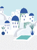 Santorini Poster och Canvastavla