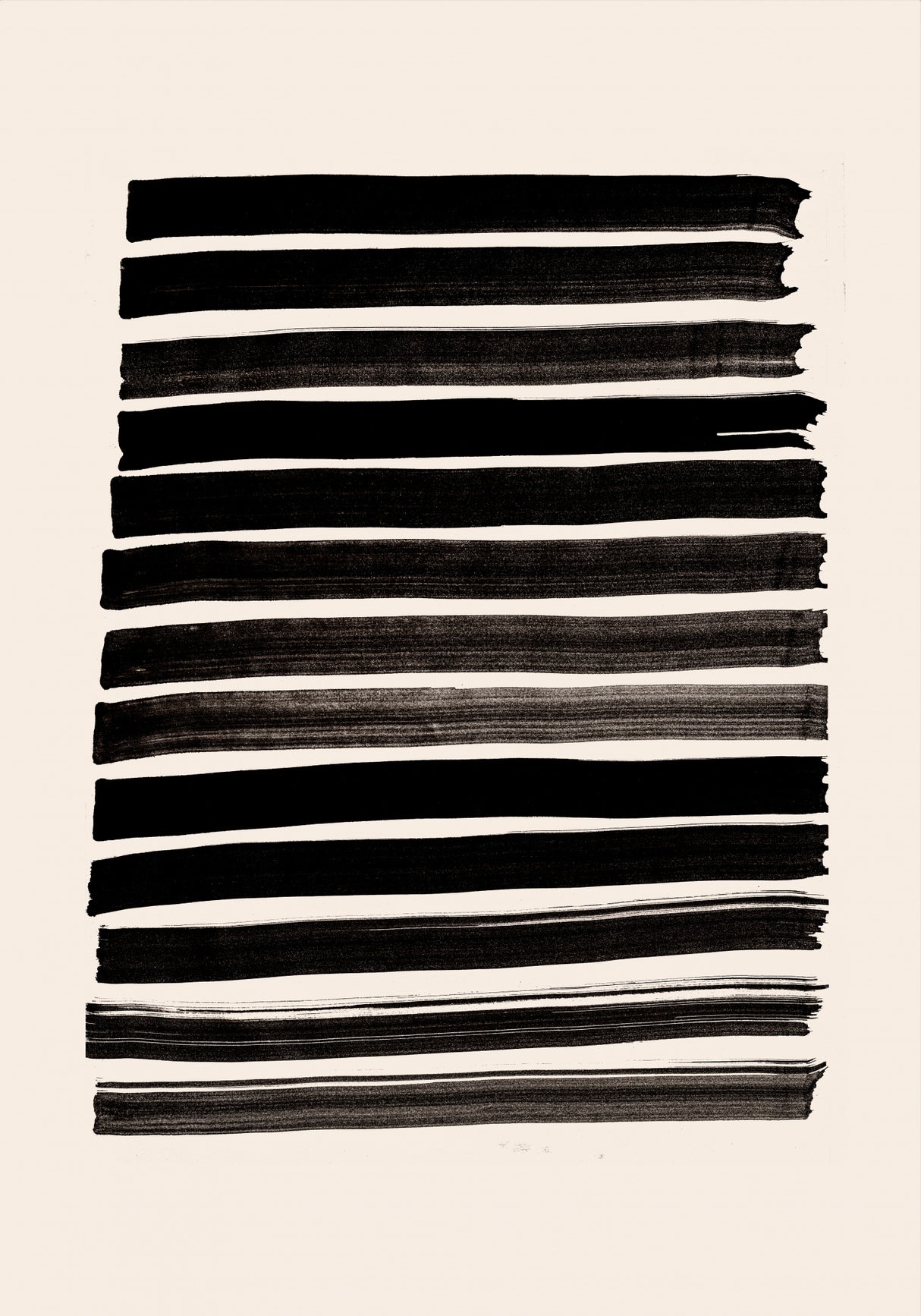 Stripes_Beige Poster och Canvastavla