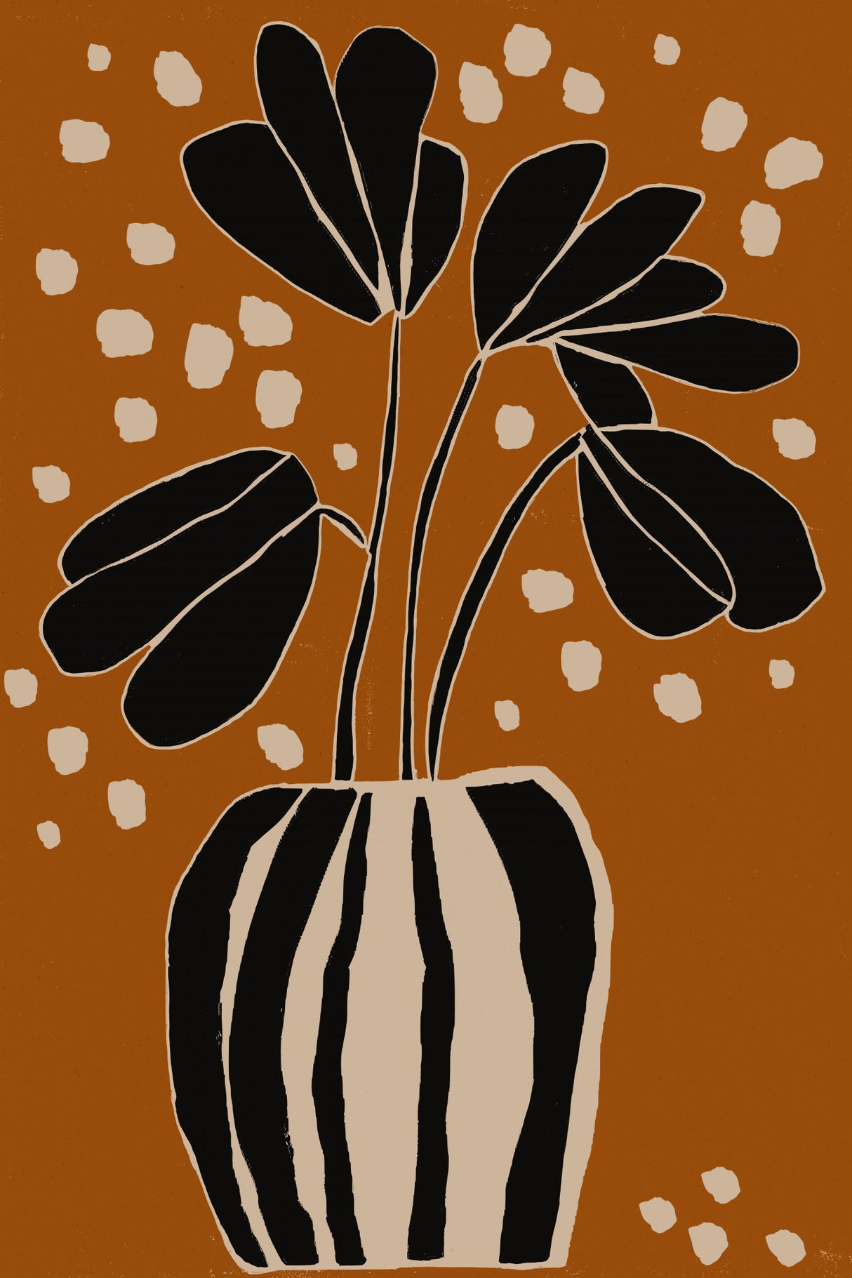Ochre Still Life No 4 Poster och Canvastavla