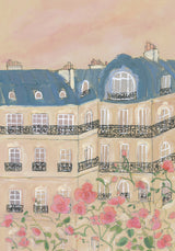 Sunset Over Paris 70x100 Poster och Canvastavla