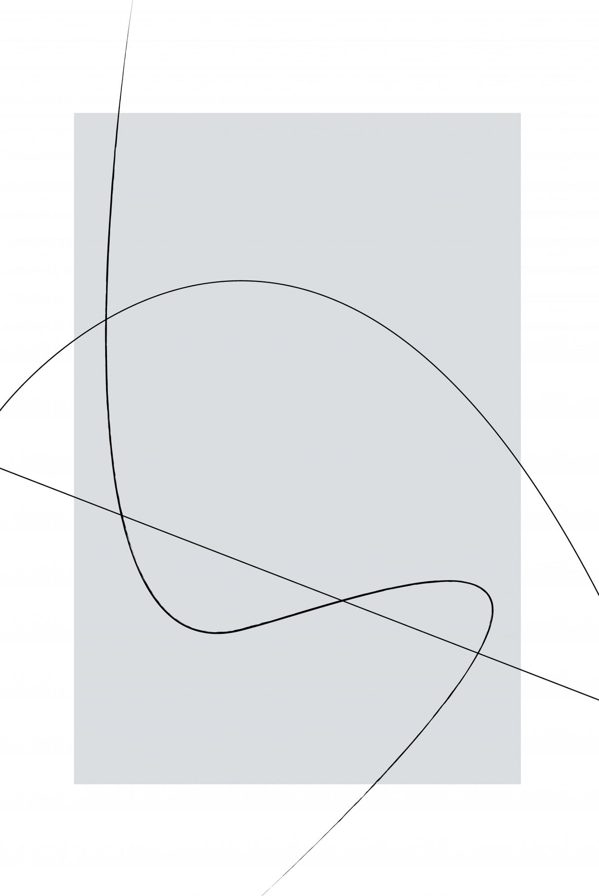 Gray Abstracta Poster och Canvastavla