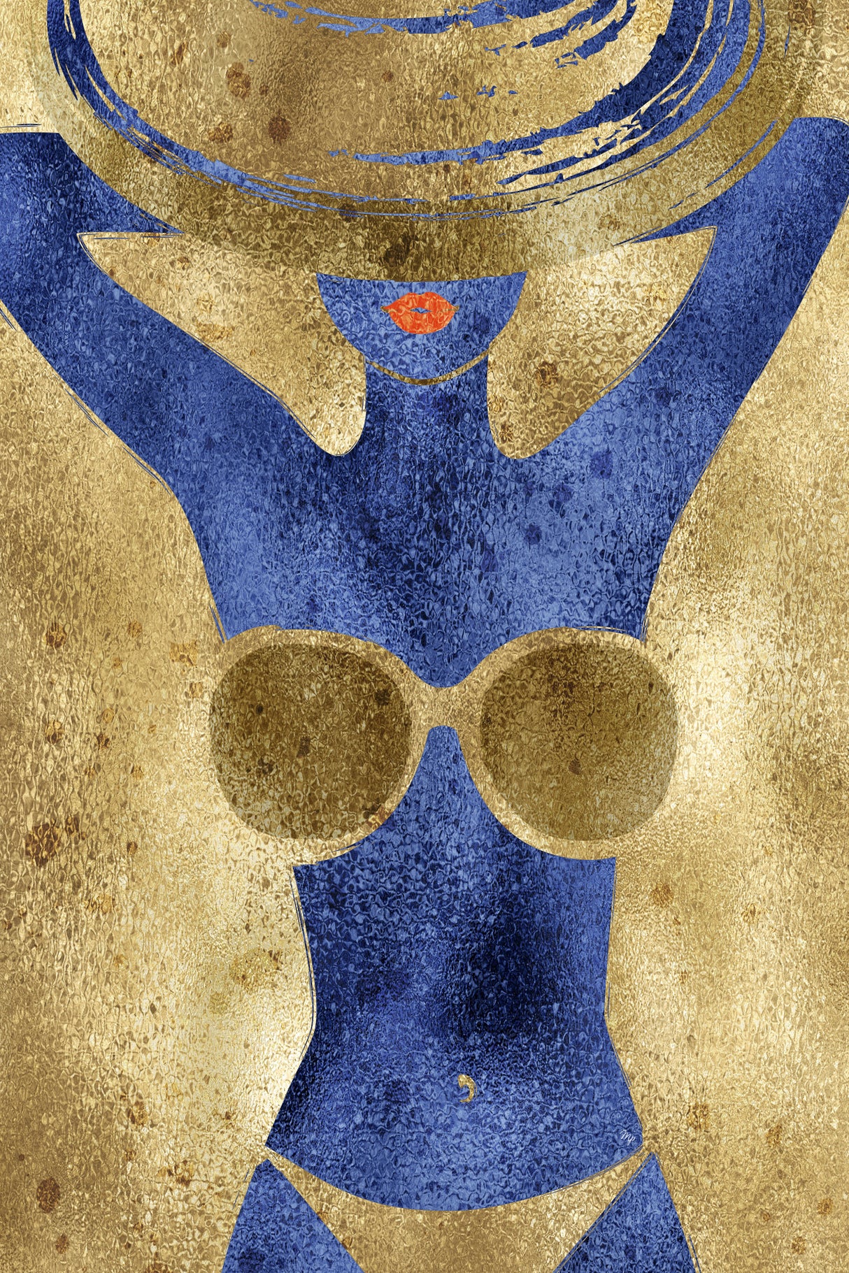 Golden Hour Blue Poster och Canvastavla